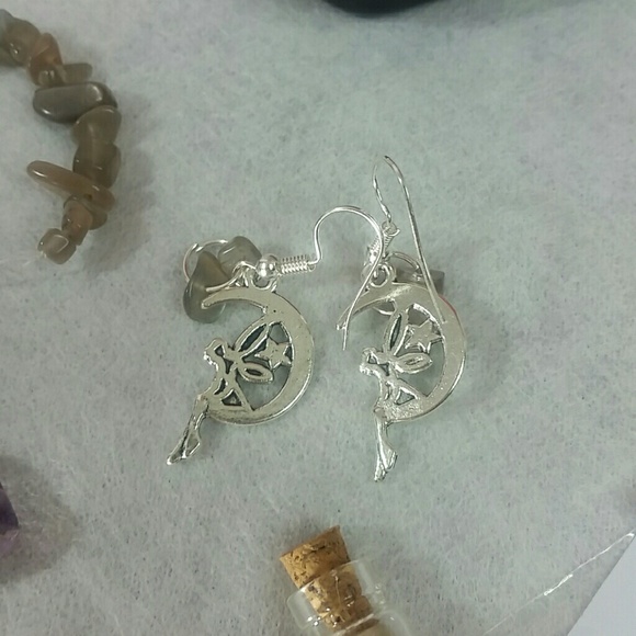 Fairy & crystal earrings +pick your stone - Picture 5 of 9